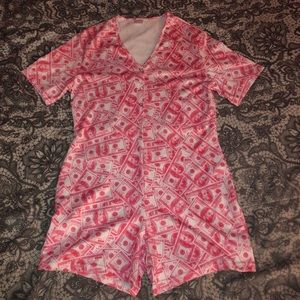 Bag of money onesie